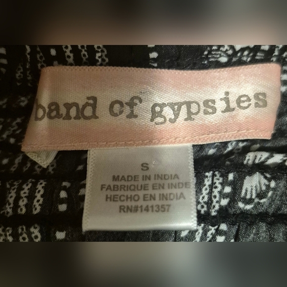 Band of Gypsies Black and White Maxi Romper - Picture 4 of 6